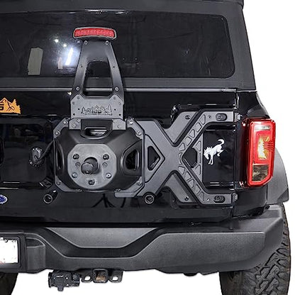 IAG X-Brace Tailgate Hinge Reinforcement for Ford Bronco Sasquatch, 2021+ - size: Sasquatch