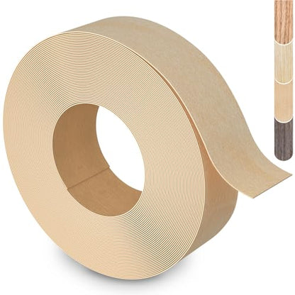 Birch Edge Banding, 2 inch x 25ft roll of Veneer Wood Edge Banding, Pre-glued Flexible Real Wood Tape for Cabinet Repair and Furniture - color: Birch, size: 2"x 25ft