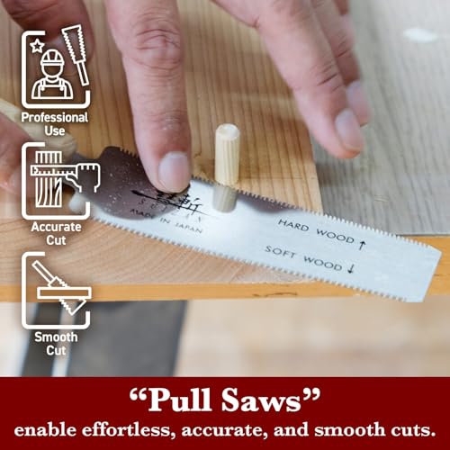 SUIZAN Flush Cut Saw 5" - Japanese Pullsaw Hand Saws Wood Cutting - size: 5 Inch (120mm), style: 5 Inch (120mm) Hand Saw