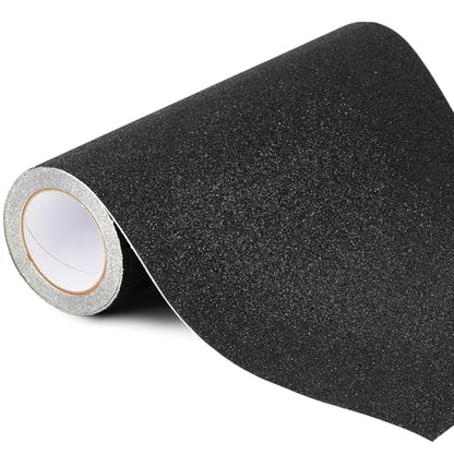 Watersay 8in x 20ft Black Anti Slip Tape Widen, Waterproof Non Skid - color: Black, size: 8 Inch X 20 ft
