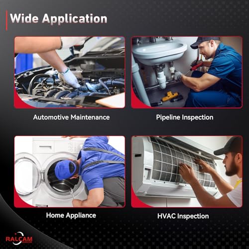 Ralcam Two-Way 210° Articulating Borescope Compatible with iPhone & Android