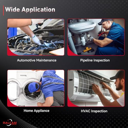 Ralcam Two-Way 210° Articulating Borescope Compatible with iPhone & Android