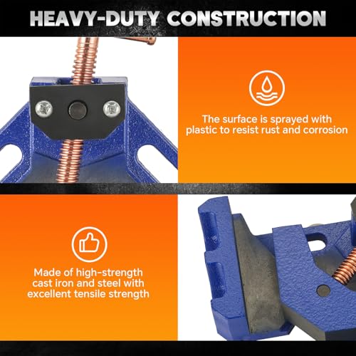 Cast Iron Welders Angle Clamp Two Axis 90 Degrees