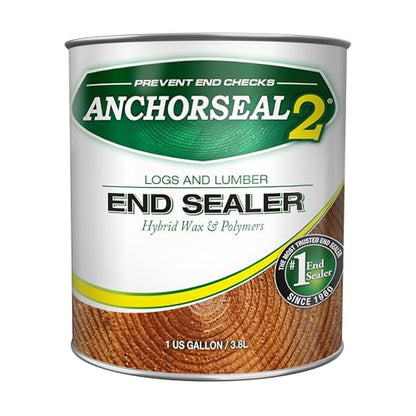 ANCHORSEAL 2 Log and Lumber End Grain Sealer, Prevents Checking, 1 Gallon - size: 1 Gallon