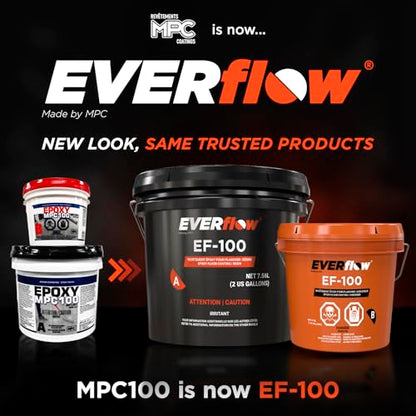 Everflow MPC Clear Epoxy Resin Floor Coating Kit, 3 Gallon - color: Clear