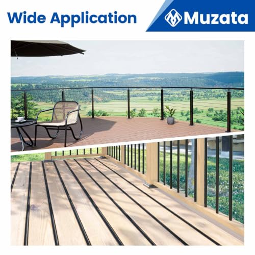 Muzata 500 Pack Hidden Deck Fasteners Universal Polypropylene Clips M029 - size: Hidden Fasteners