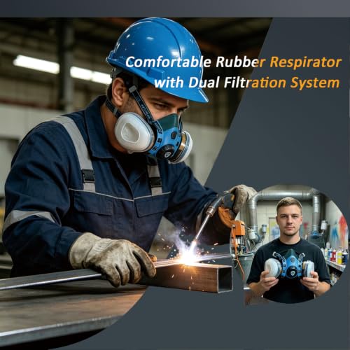 Reusable Half Face Respirator Mask with Filters
