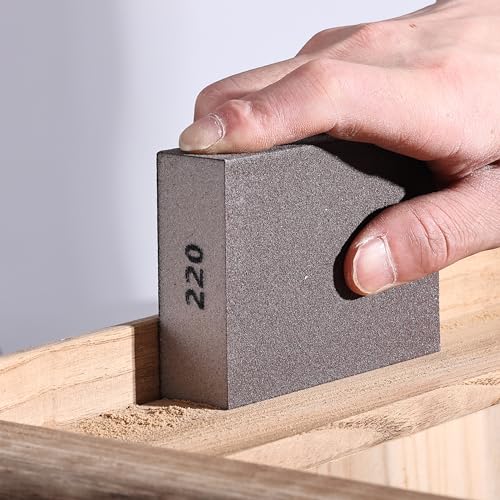Bates- Sanding Sponge, 8 pcs, 220 Grit, Washable and Reusable, Sandpaper Block, Sanding Blocks for Wood, Sanding Pad, Drywall Sanding Block, Drywall Sanding Sponge (Pack of 2) - size: 16 Pack, 220 Grit