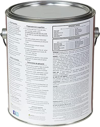 Ready Seal Stain & Sealer for Wood, Outdoor Deck and Fence - All-in-One Exterior Wood Stain and Waterproofing Sealant – Easy to Apply, No Back Brushing Needed, with UV Protection - 1 Gallon, Pecan - color: Pecan
