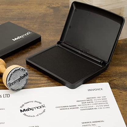 MaxMark Large Dry Stamp Pad - 2-3/4" by 4-1/4" - Premium Quality Felt Pad - color: Dry, size: 2-3/4" by 4-1/4"