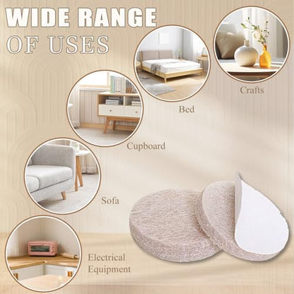 Yelanon Felt Furniture Pads 56 Pcs for Hardwood Floors Beige - color: 56pcs Beige