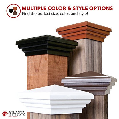 4x4 White Pyramid Post Cap Fits Standard 4x4 Pressure Treated Post (3.5" x3.5") Most Common New England Style Top for Fences, Mailboxes & Decks, by Atlanta Post Caps. Also Available in 4"x4" Actual - color: White, size: 4x4 standard (3.5")
