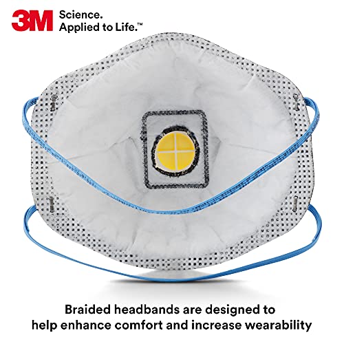 3M Particulate Disposable Respirator 8576, P95, Pack of 10, NIOSH APPROVED
