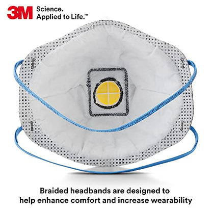 3M Particulate Disposable Respirator 8576, P95, Pack of 10, NIOSH APPROVED