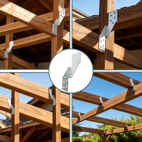 60 Pcs Right Size Galvanized Steel Hurricane Straps Tie Brackets| - size: Right Side