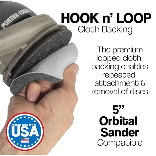 5" Abrasive Pad Hook & Loop Round Non-Woven 800 Grit - 10 Pack (Gray) - color: Gray, size: 5" Round