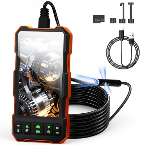 Triple Lens Borescope for Mechanic Automotive HVAC Wall Inspections - size: 5" Triple Lens-16.5FT