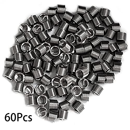 M4 x 0.7mm x 1.5D Helicoil Wire Inner Thread Inserts, Coiled Wire Helical Screws, 304 Stainless Steel, Metric, 100Pcs - size: M4*0.7*1.5d