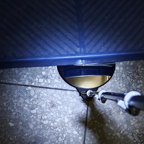 Under Vehicle Inspection Mirror – 8" LED, 180° Adj., Telescoping Handle