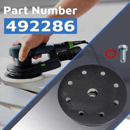 492286 D125 5" 8-Hole Soft Sanding Pad for ETSC/EC125/Jetstream