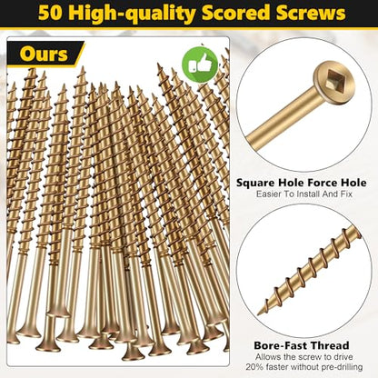 100 Pcs Repair Floor Screws for Floor Repair Fit Hardwood/Vinyl/Carpets