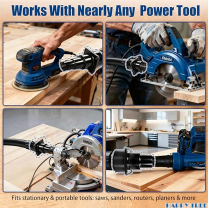(2 Pack) Universal Tool Adapter Attachment for Shop Vac Wet/Dry Vacuum Connects to Power Tools 2-1/2" Integrated Hose Adapters for Dust Collector for Saw and Sander