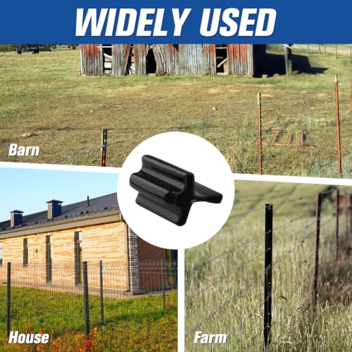 10PCS Safe T Shaped Post Caps,Black T-Post Safety Vinyl Fence Post Cap,Protector Cover for T Post End Protection