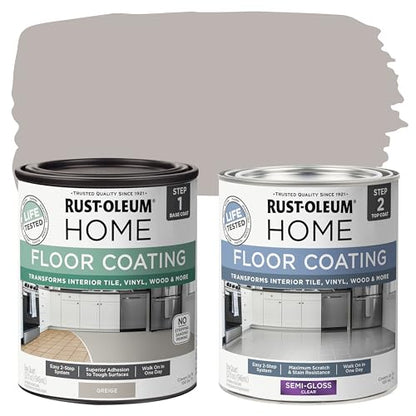 Rust-Oleum Home Interior Floor Semi-Gloss Greige Coating Kit - color: Greige