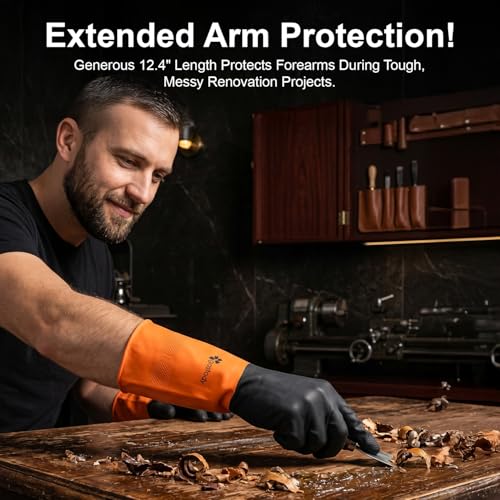 Gastody™ - Chemical Resistant Gloves, Reusable,Heavy Duty Safety Work Gloves,Resist Acid,Oil,Alkali - S-M-L-XL-XXL Size - size: XX-Large, style: Chemical Gloves Set of 2 Pairs