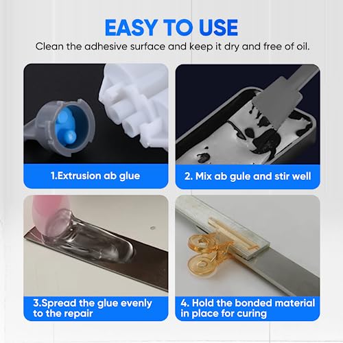 Vicpricme 5 Minute Clear Epoxy Glue, 2-Part AB Adhesive - size: 5Min glue 1pcs