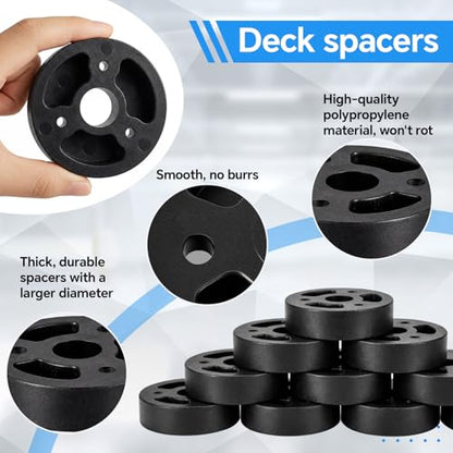 40 Pcs,2-1/2"X 5/8" Deck Board Ledger Spacers Bulk Building Drainage Tool - size: 2-1/2"X 5/8"