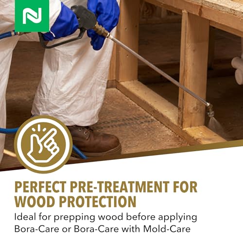 Nisus MOLD-CLEAN Wood Cleaner and Surface Conditioner, 1 Gallon