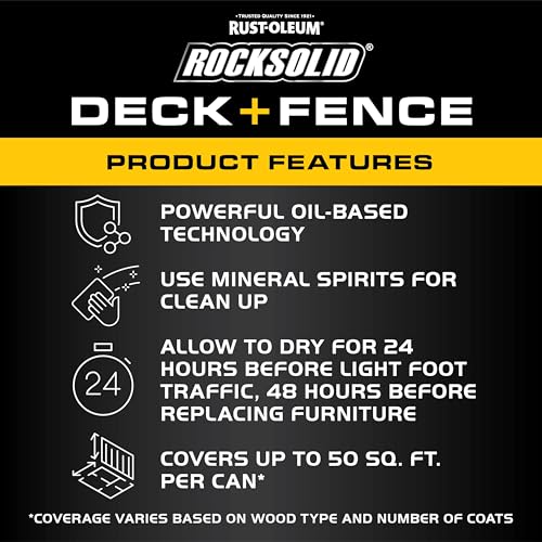 RockSolid Deck & Fence Natural Protective Stain & Sealer - color: Natural, size: 23 oz Aerosol (Pack of 6)