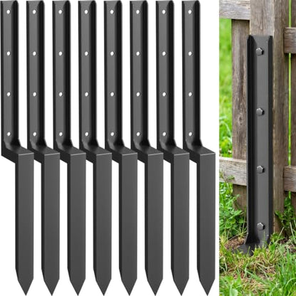 8 Pack Fence Post Repair Kit, Fence Post Repair Stakes for Fixing Broken