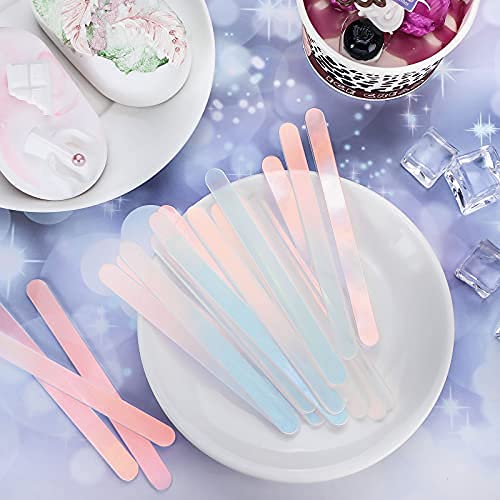 30 Pcs Reusable Acrylic Cakesicle Sticks, 4.5 Inches, Rainbow - color: Rainbow, size: 4.5inch