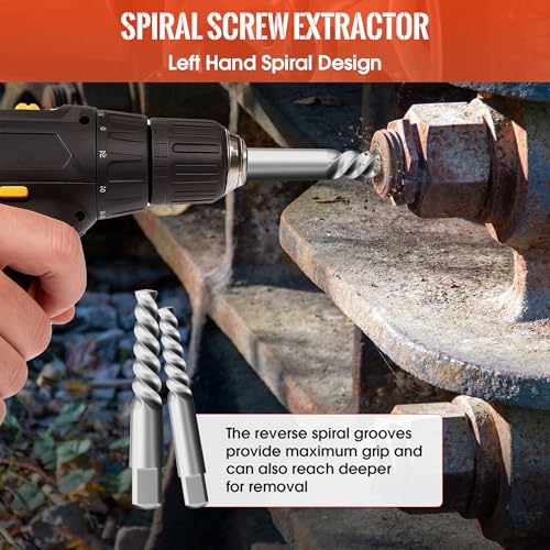 36PCS 3-in-1 Easy Out Screw & Bolt Extractor Set - size: 36PCS