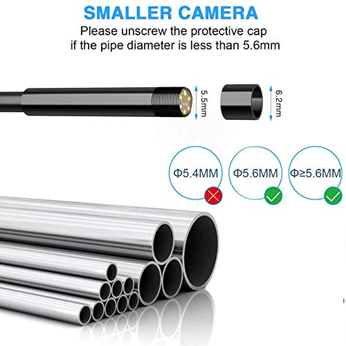 5.5mm Endoscope,1080P HD Borescope Inspection Camera with Light