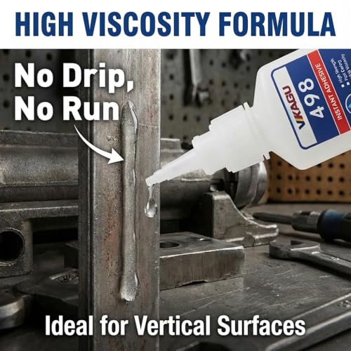 498 Super Glue Instant Adhesive Transparent 20g for Metal Plastic and Rubber 2 Pack - size: 498, style: 2 Pack