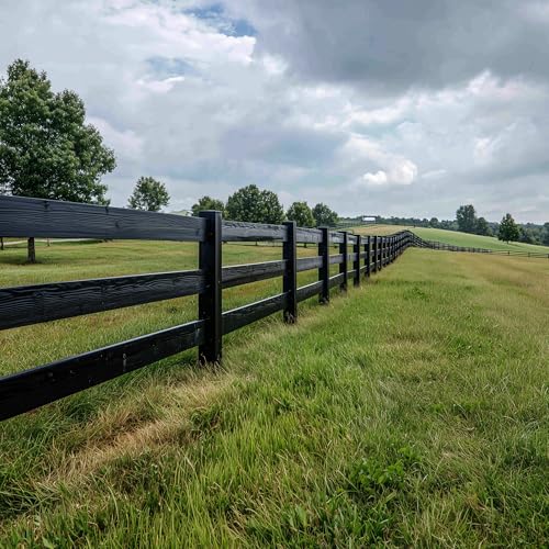 EVOLVE Ranch Guard Black, 5 Gallon, Semi-Gloss Exterior Paint – UV-Resistant Barn & Fence Coating
