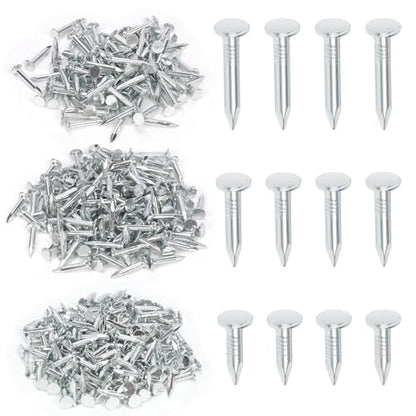 Swpeet 400 Pcs 3 Sizes 3/4" 1" 1-1/4" Galvanized Roofing Felt Nails Assortment Kit, Roofing Nails Roofing Felt Pins Suit for Shed Roof Roofing Felt Slate Boards, Asphalt Shingles - size: Assortment Kit