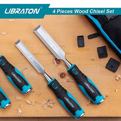 LIBRATON Chisel Set, Wood Chisel Set, Wood Chisel Tool Set for Woodworking