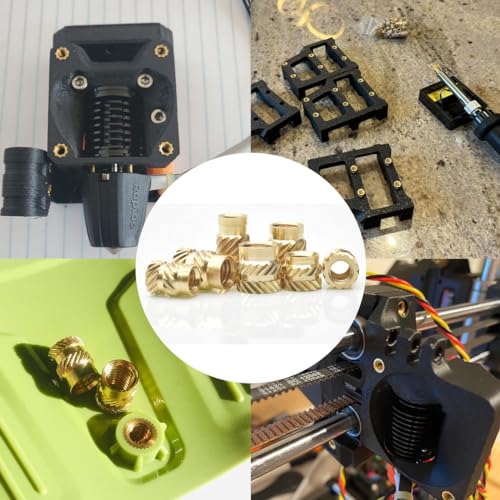 Heat Set Insert Tools kit with 60W Soldering Iron & 380 Pcs Threaded Insert - size: ZW380