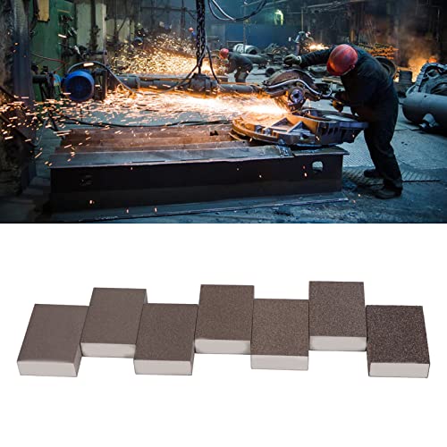 Sanding Sponges, Premium 7-Piece Multi-Grit Wet Dry Sanding Blocks for Wood Metal Plastic Furniture Repair, 36 to 220 Grit Foam Abrasive Kit