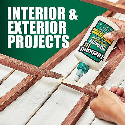 Titebond 1413 III Ultimate Wood Glue, 8-Ounces - size: 8 Fluid Ounce