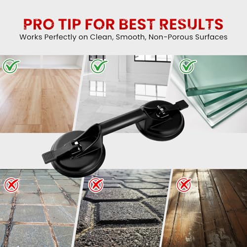 Mister Rui Floor Gap Fixer Kit for Vinyl Floors, Suction Cup & 2 Mallets