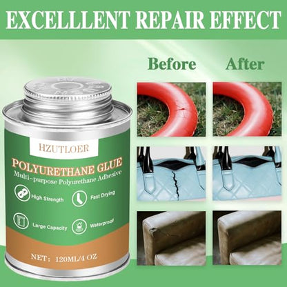 Polyurethane Adhesive,120ML Multi-Purpose Polyurethane Glue,Super Glue for PU,PVC,TPU,ABS,etc,High Strength,Waterproof,Heat Resistant