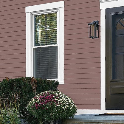 Glidden Total Exterior Paint & Primer All-in-One, Oakwood Brown/Red, Flat, 1 Gallon - color: Oakwood Brown, size: 128 Fl Oz (Pack of 1)