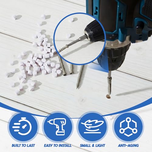 500 Pcs Plugs for PVC Composite Deck Boards,Purple - color: Purple