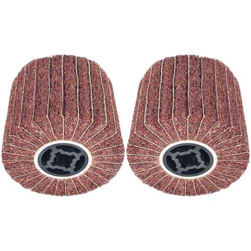 JONAS C 2 Pcs 4.7" x 4" 60 Grit Surface Conditioning Drum - style: 60 grit with sandpaper