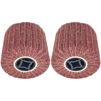 JONAS C 2 Pcs 4.7" x 4" 60 Grit Surface Conditioning Drum - style: 60 grit with sandpaper